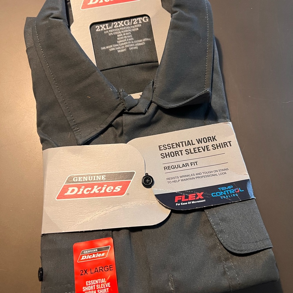 Dickies Men's Gray Essential Work Shirt